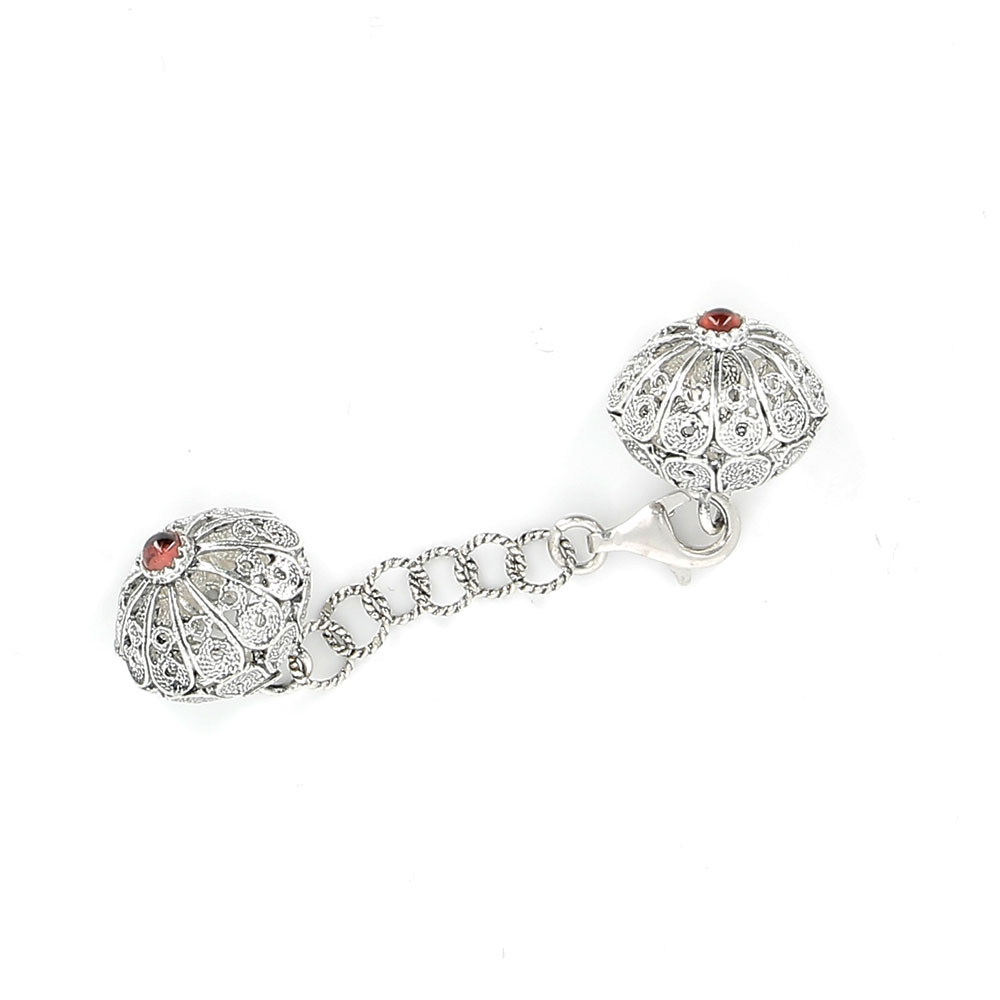 bagella-gemelli-collo-argento-Santu-LussurgiuPietra-granatina